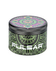 Pulsar Design Series Grinder with Side Art - Hemp Mandala / 4pc / 2.5"