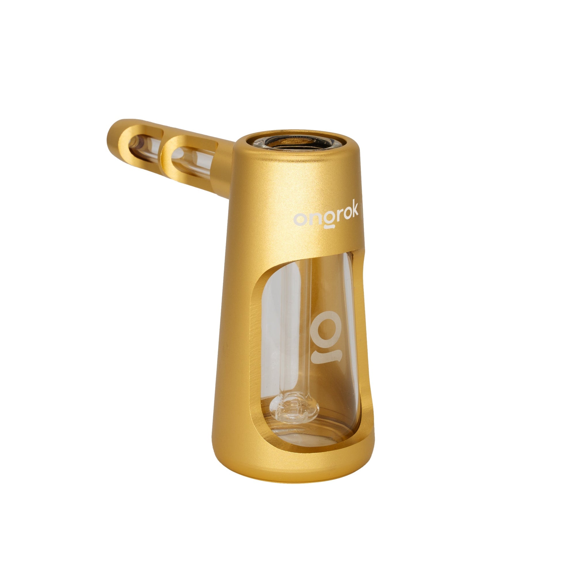 ONGROK Portable Glass Aluminum Bubbler Pipe