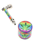 Metal Pipe & 4-Part Metal Grinder Gift Set – 1½″ – Choose Design
