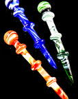(Assorted Colors) Marble Swirl Glass Dab Tool – 6″