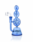 8" Triple Stack Swiss Perc Recycler Dab Rig | Croia Glass