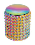 LARGE DOTTED CERAMIC STASH JAR - SPECTRUM