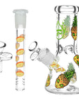 Pulsar Pine alien Design Series Glass Beaker Water Pipe - 8"