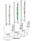 Pulsar Round Ball Glass Water Pipe - 12" / 14mm F / Clear