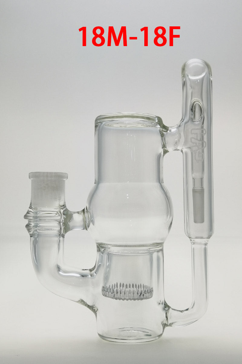 TAG - 6.75" Interior Showerhead Ashcatcher w/ Recycling E.C. (18MM Male to 18MM Female)