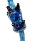 Silver Fumed Bubble-Dot Glass Rhino Hand Pipe “Savanna Tank” – Assorted Colors