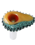 Avocado Glass Flower Bowl