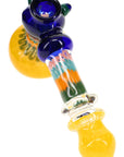 Frit Striped Ring Hammer Bubbler “Glass Parade” – 8½″ – Assorted Colors