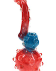 Thick Frit Sherlock Bubbler “Marble Maven” – 9″ – Assorted Colors
