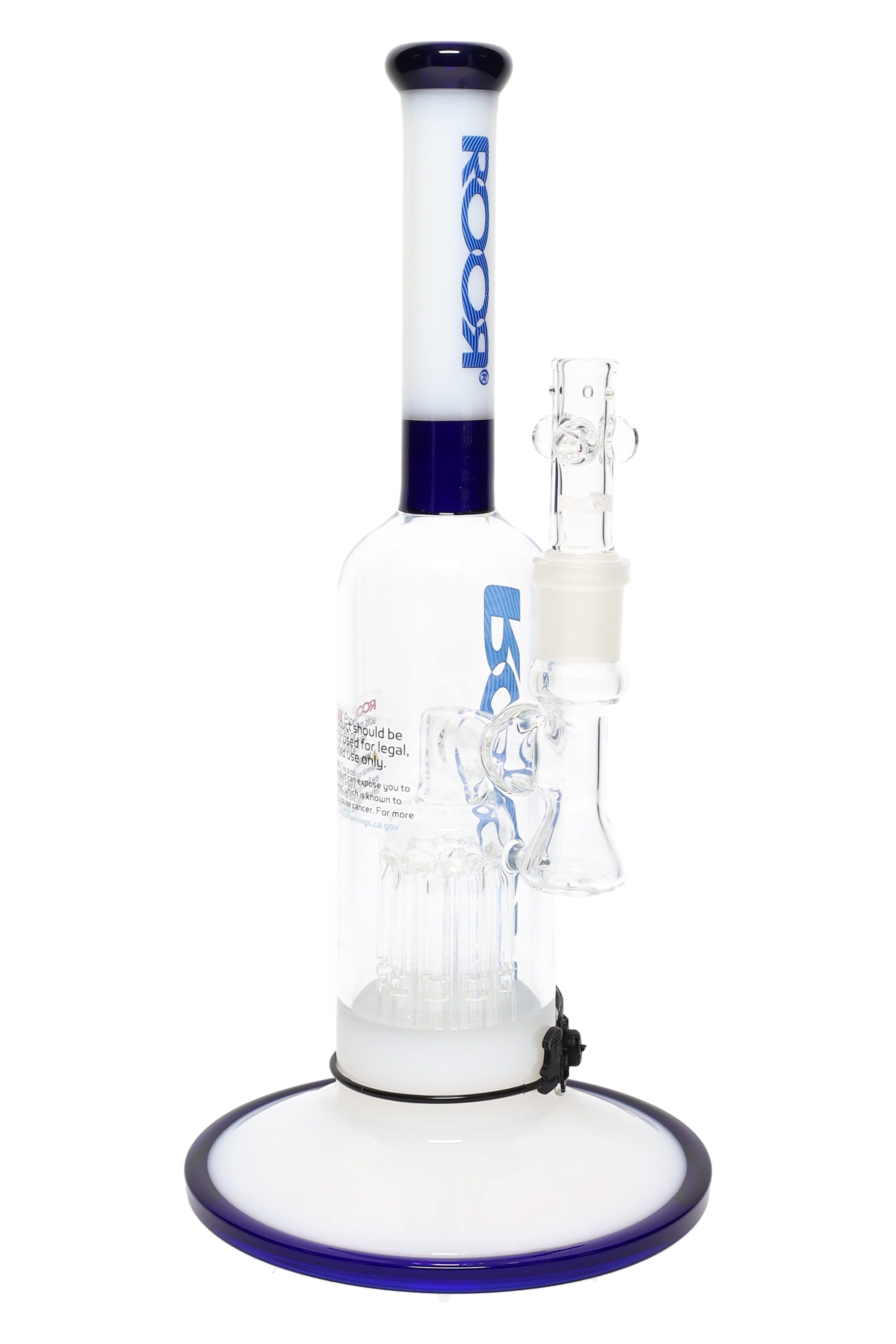 RooR Tech 12″ Multicolor Stemless Bubbler – Ten-Arm Tree Perc – 18.8 mm