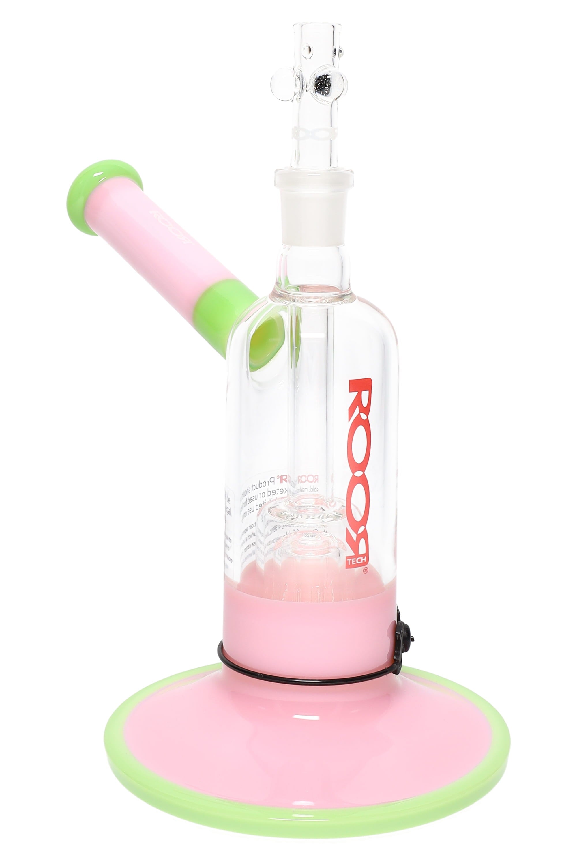 RooR Tech 7.5″ Multicolor Glass on Glass Bubbler – Barrel Perc