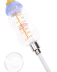 Glass Bottle Dab Straw “Shroom Flask” – Mushroom Perc – 5½″ – Assorted Colors