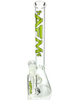 18" AFM Clear Glass Beaker Bong Set – with Ash Catcher