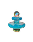 Royal Opal Terp Slurper Plug Cap | Profile View Blue | Golden Goat Quartz