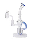 Human Grade Dualing Recycler Glass Rig Water Pipe