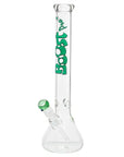 Boost | 17" Green Beaker Base Glass Water Pipe
