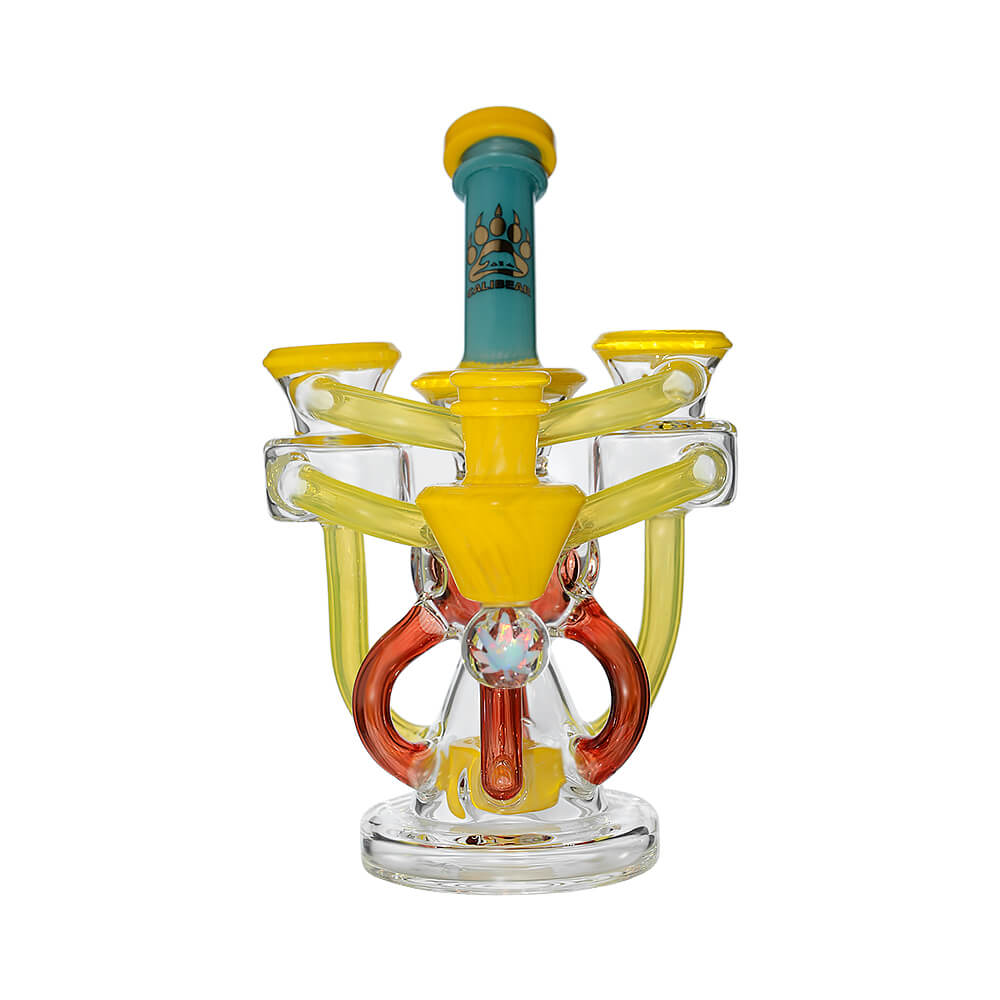 Calibear Artistic Recycler Dab Rig with Opal