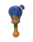 Frosted Bubblehead Glass Spoon Pipe
