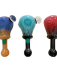 Frosted Bubblehead Glass Spoon Pipe