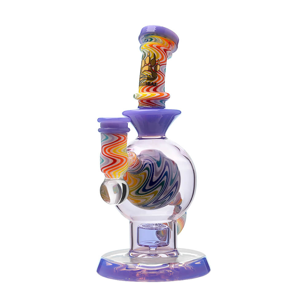 Calibear Heady Wigwag Ball Rig Encased Opal W/ Flower of Life Perc