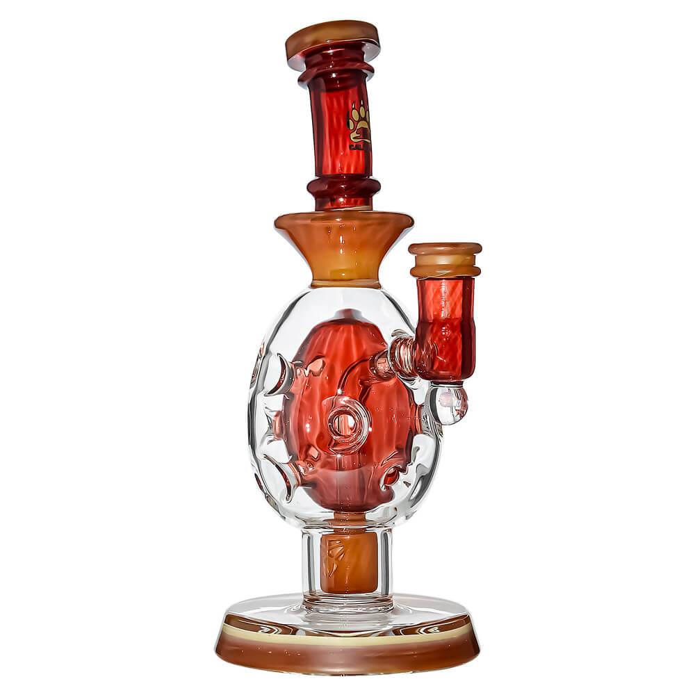 Calibear Oval Sphere Glass Dab Rig W/ Opal Triseed Perc