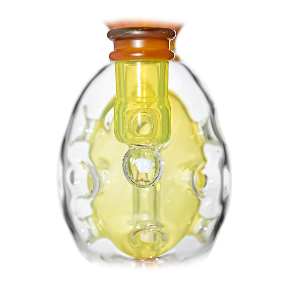 Calibear Oval Sphere Glass Dab Rig W/ Opal Triseed Perc