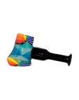 Colorful Starburst Axe Glass Pipe