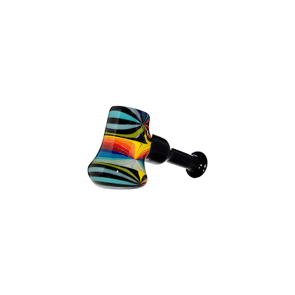 Colorful Starburst Axe Glass Pipe