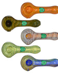 Colorful Textured Handmade Glass Pipe Collection