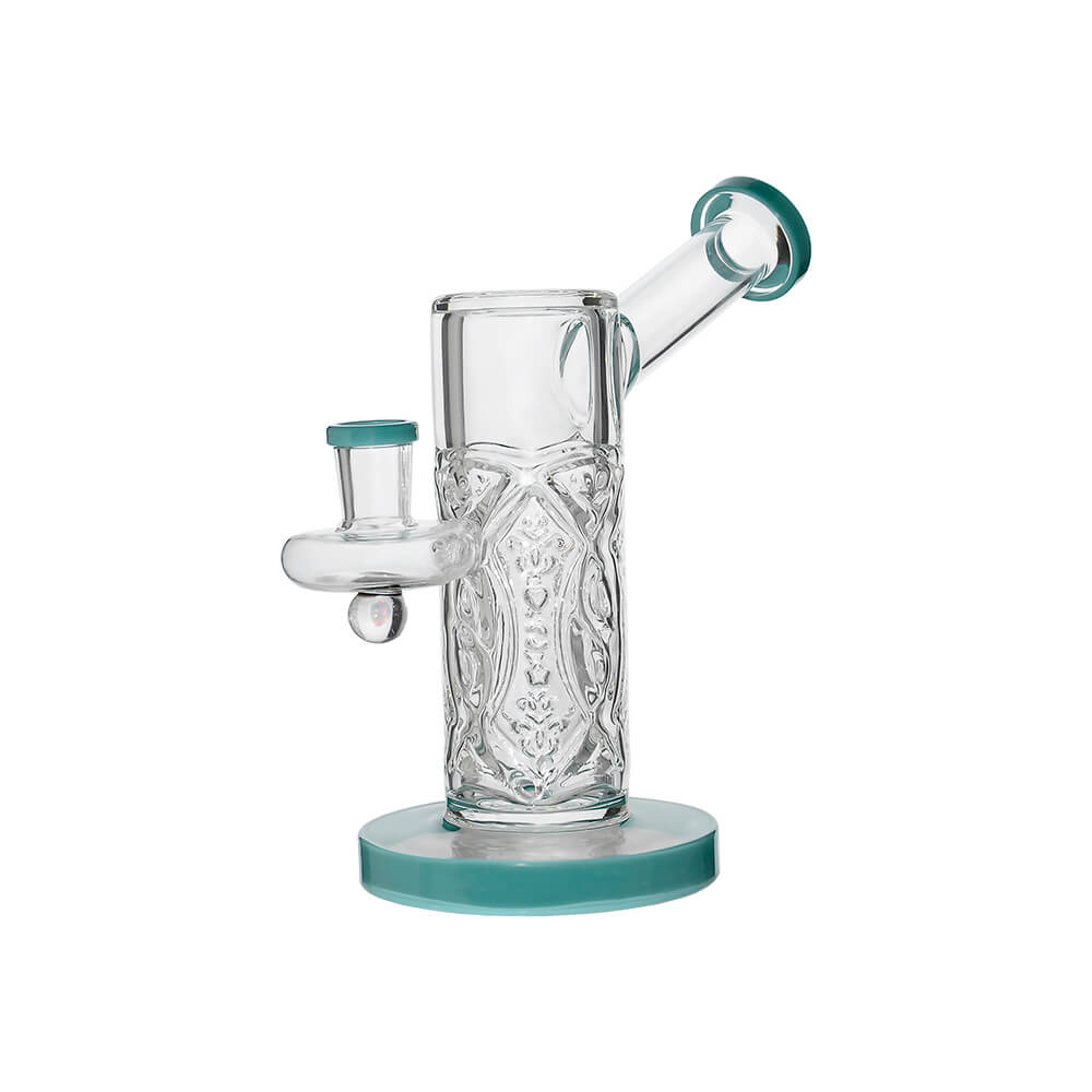 Calibear Crystal Engraved Straight Chamber Dab Rig