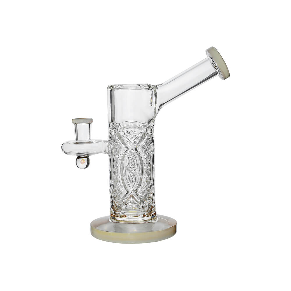 Calibear Crystal Engraved Straight Chamber Dab Rig