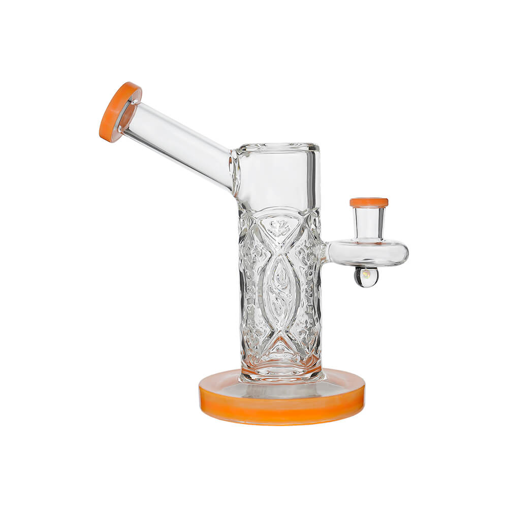 Calibear Crystal Engraved Straight Chamber Dab Rig