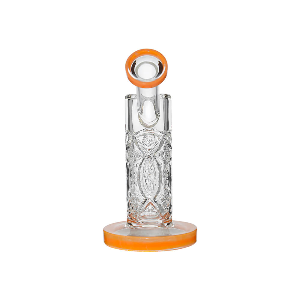 Calibear Crystal Engraved Straight Chamber Dab Rig