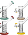 Calibear Crystal Engraved Straight Chamber Dab Rig