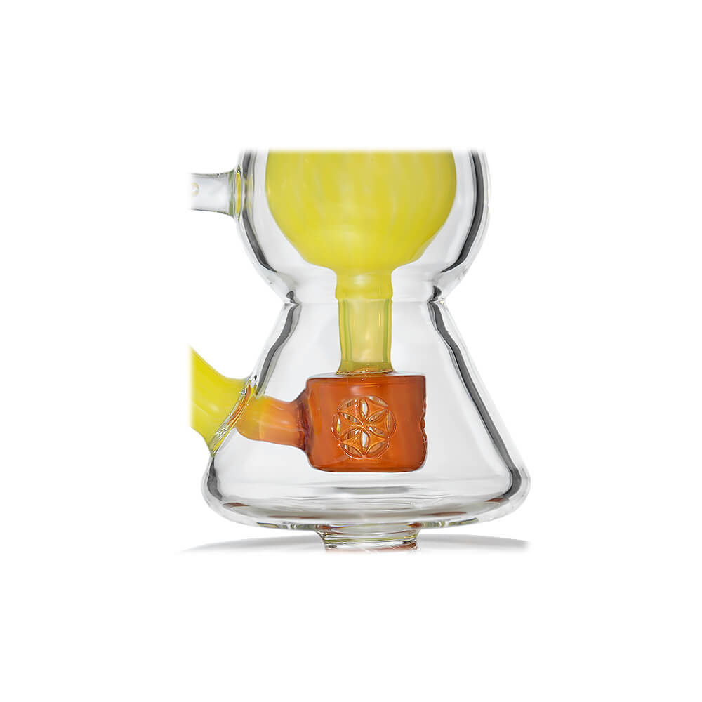 Calibear Curvy Torus Incycler Dab Rig | 8" Borosilicate Glass Rig with Torus Chamber