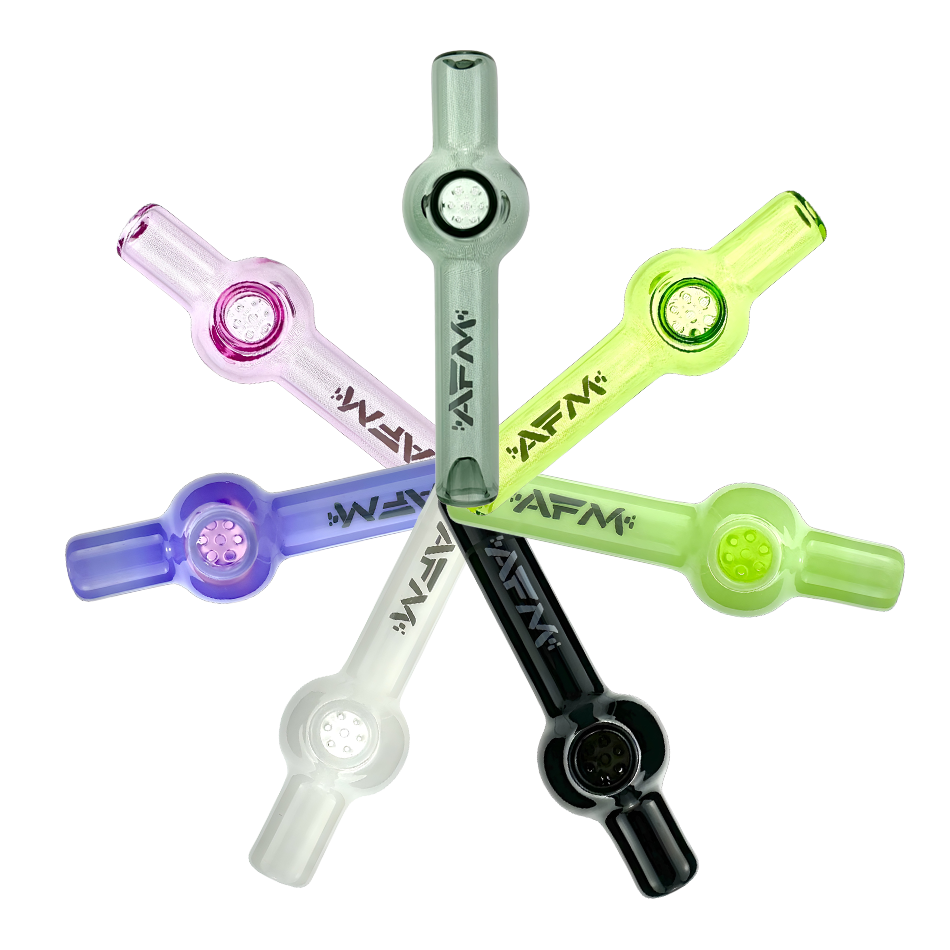 4.5" AFM Poppy Borosilicate Glass Screen Hand Pipe