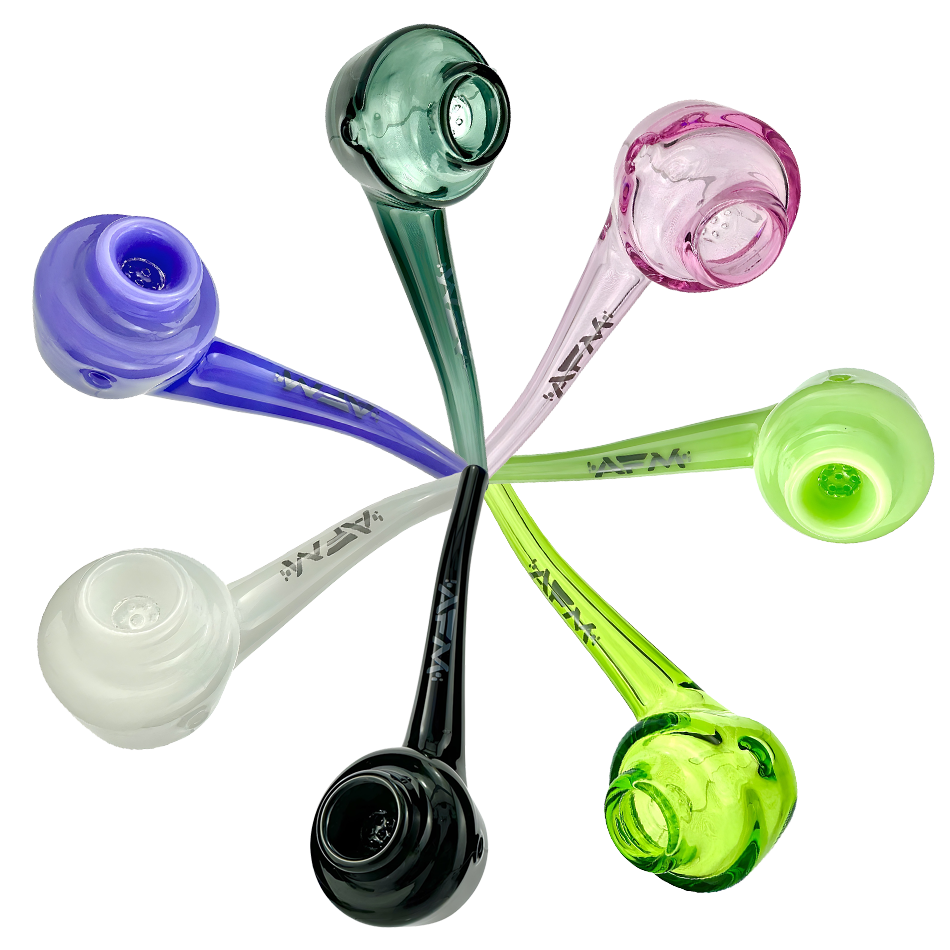 5.5" AFM Daffodil Borosilicate Glass Screen Hand Pipe