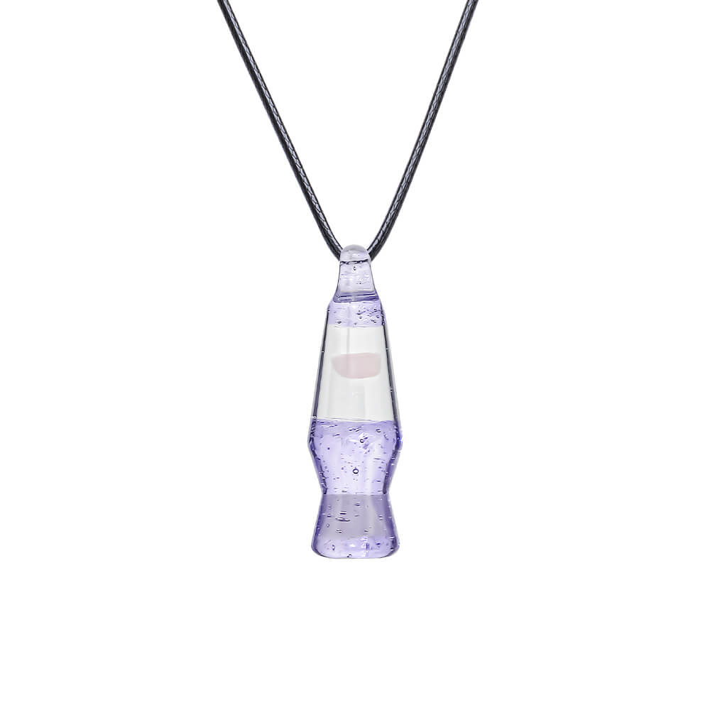CaliBear Lava Lamp Glass Pendant with Opal
