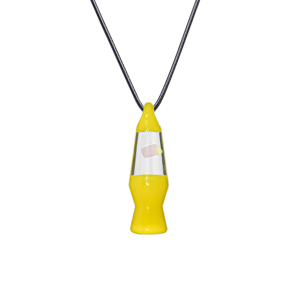 CaliBear Lava Lamp Glass Pendant with Opal