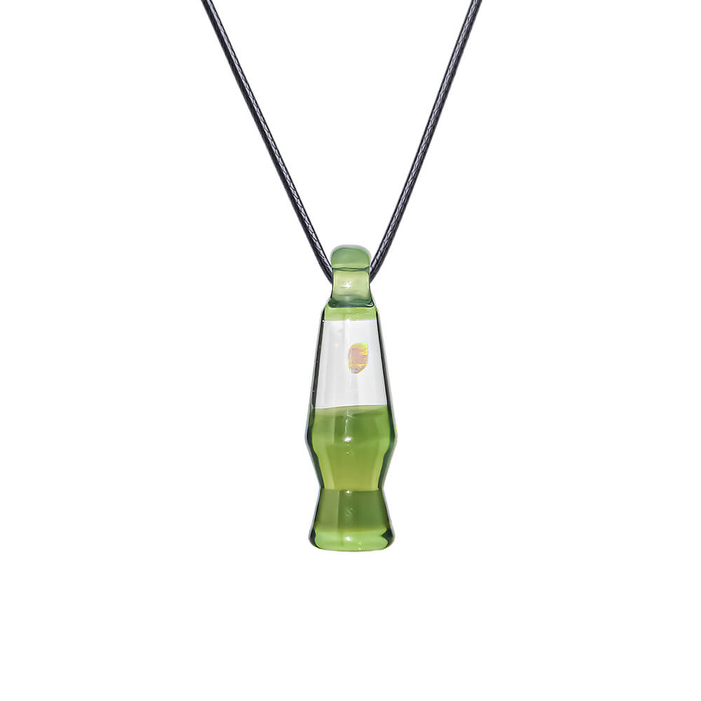 CaliBear Lava Lamp Glass Pendant with Opal