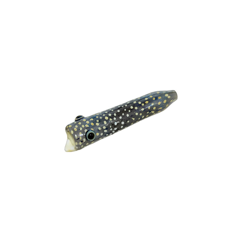 CaliBear Speckled Eel Chillum Glass Pipe