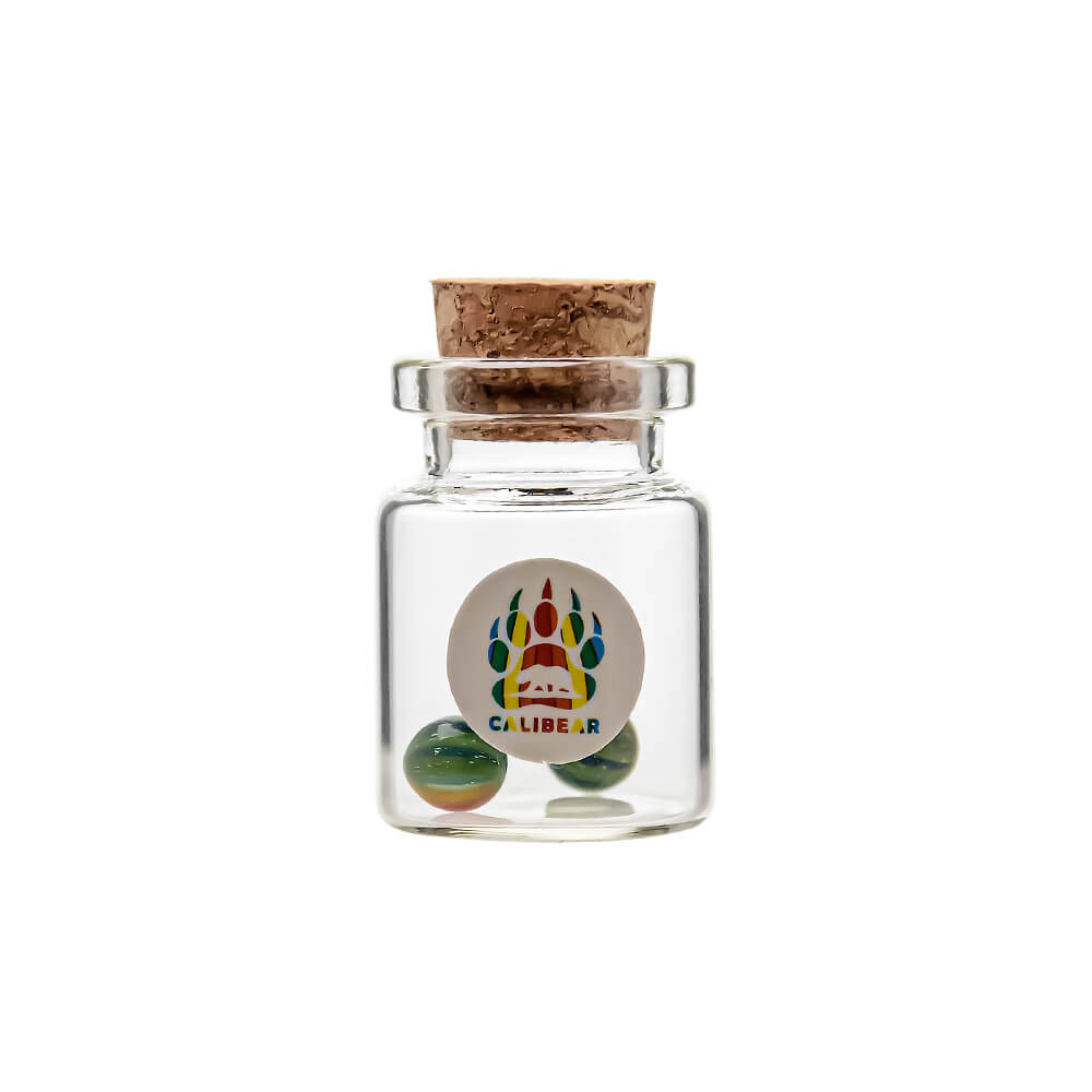 Calibear 6MM Rainbow Dichro Cactus Terp Pearls | 2-Pack Glass Dab Marbles for Terp Slurper &amp; Flat Top Bangers