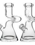 Calibear 9mm Zong Bong Beaker Glass Water Pipe | Heavy Duty Z-Curve Bong