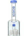 Glass Bong Quad Matrix Perc Water Pipe | 11.8" Scientific Bong