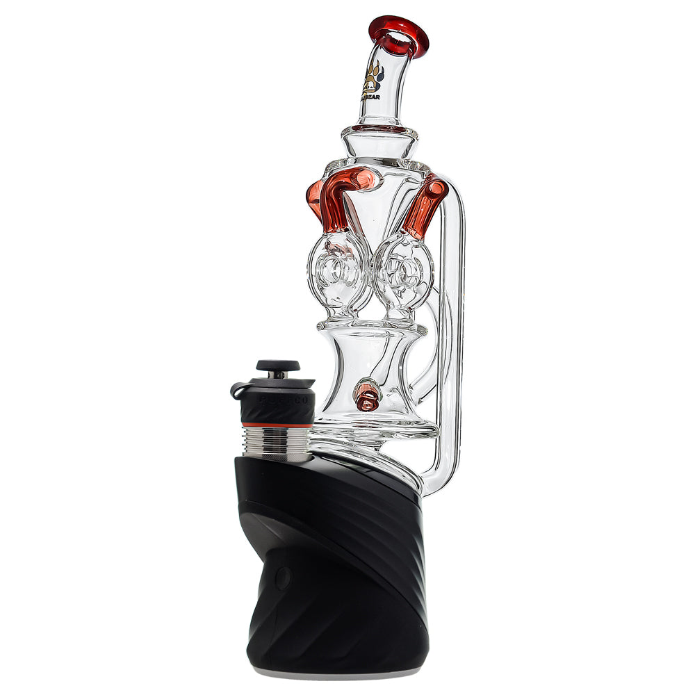 Triple Donut Recycler Glass Attachment for Puffco Peak OG &amp; Pro | CaliBear