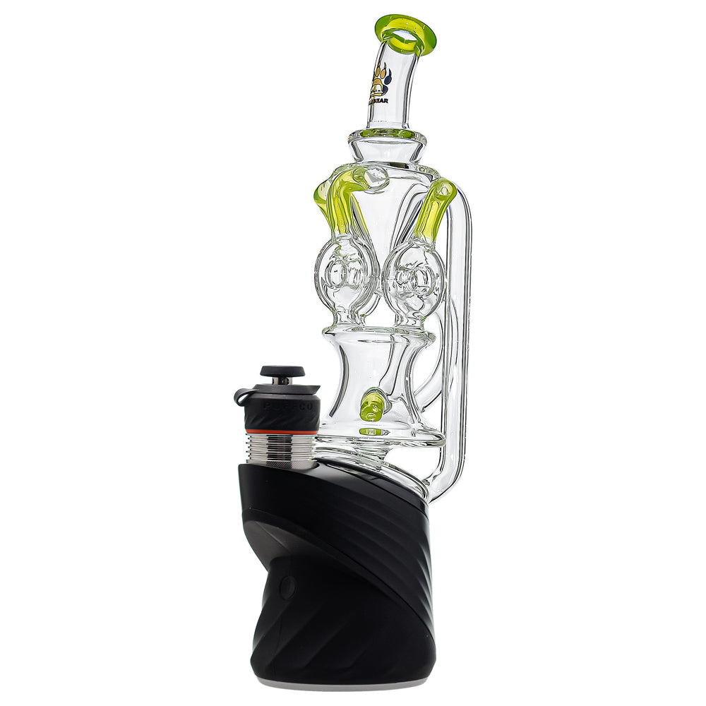 Triple Donut Recycler Glass Attachment for Puffco Peak OG &amp; Pro | CaliBear