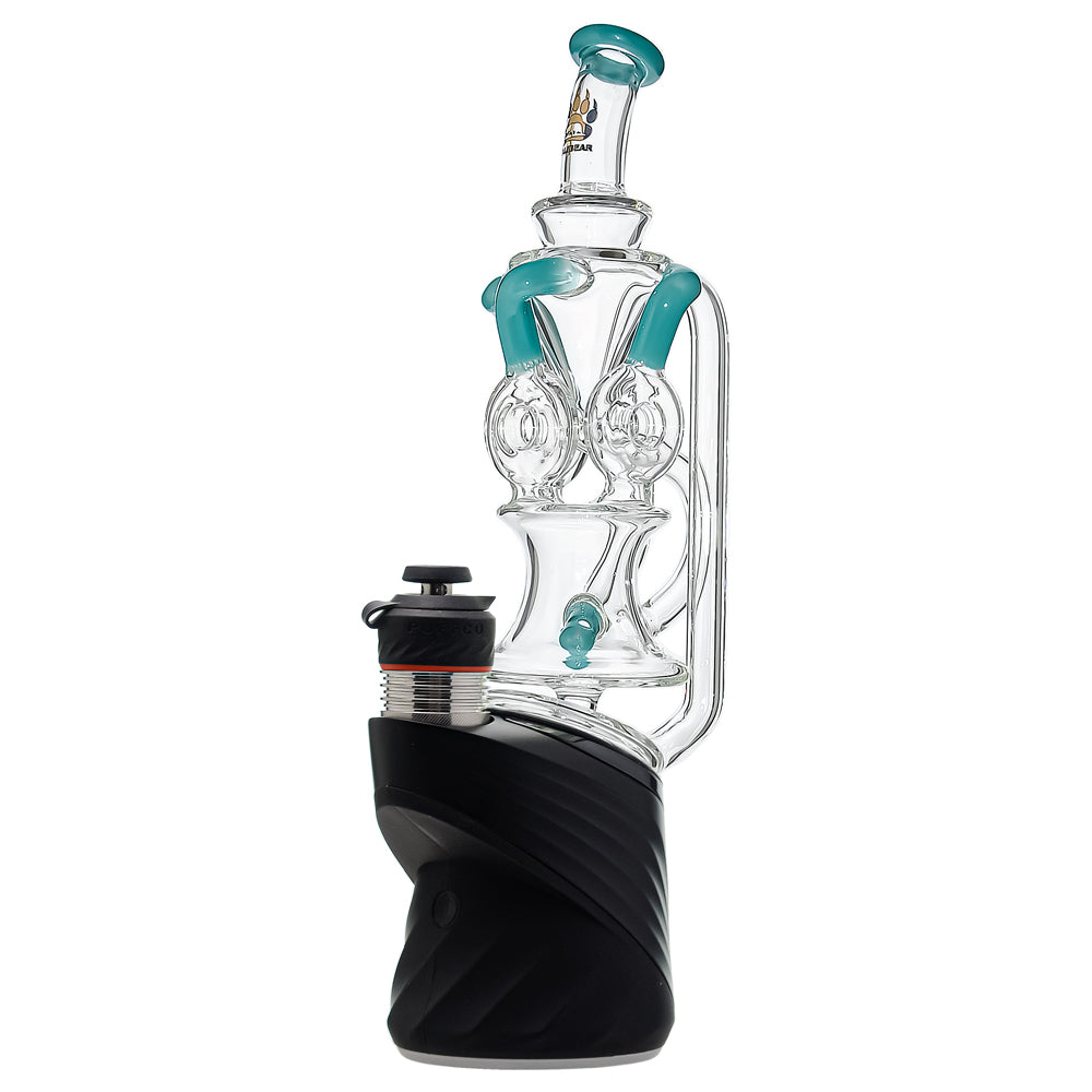 Triple Donut Recycler Glass Attachment for Puffco Peak OG &amp; Pro | CaliBear