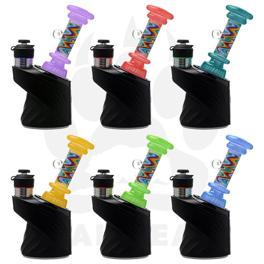 Compatible Colorful Swirl Glass Accessories for Puffco Peak OG &amp; Pro | CaliBear