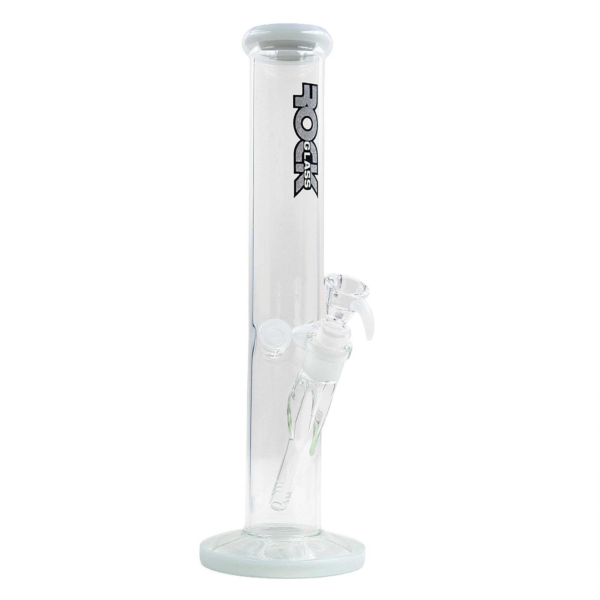 Rock Glass CrystalAxis Straight Tube Bong