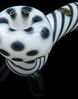 "Ivory Locks" Bone White Sitting Sherlock Glass Pipe